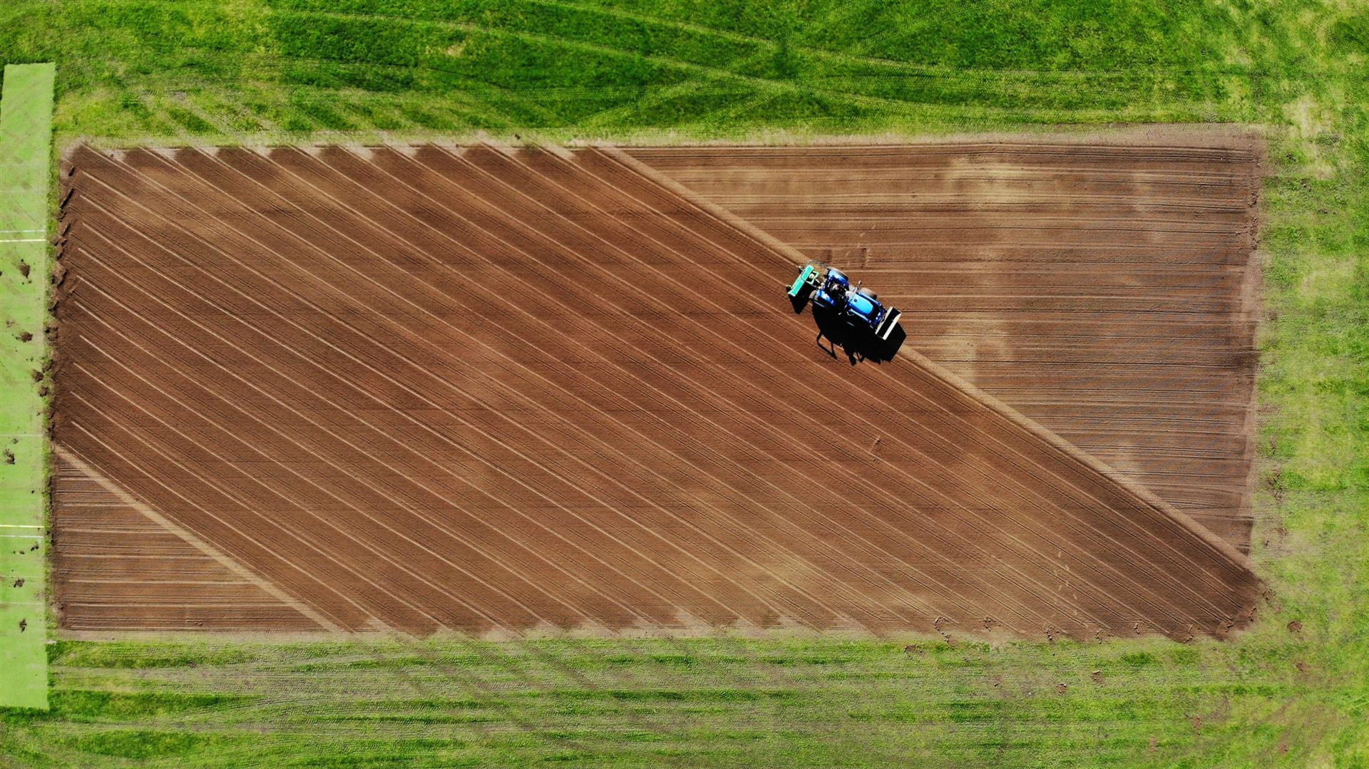 Aerial view of pitch construction — Apex Sports Pitches